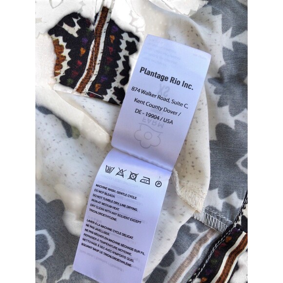 Farm Rio Flower Tapestry Popover Blouse Sz X Small EUC - Picture 9 of 15